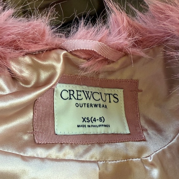 Crewcuts Kids Faux Fur Jacket - Rose - Picture 6 of 6